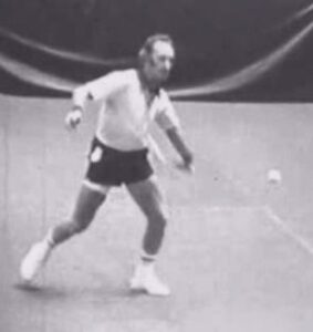 Rod Laver open stance forehand