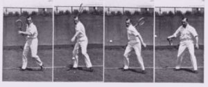 vintage open stance forehand