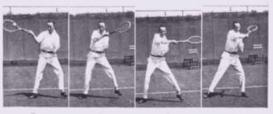 vintage open stance forehand