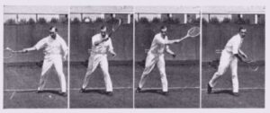 vintage open stance forehand